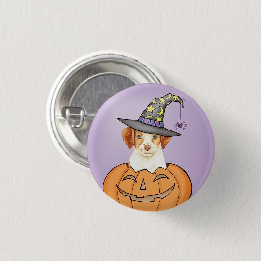 Brittany Halloween Ronde Button 3,2 Cm (Voorkant /achterkant)