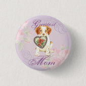 Brittany Heart mama Ronde Button 3,2 Cm (Voorkant)