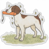 Brittany jacht auto sticker (Voorkant)
