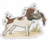 Brittany jacht sticker voor auto (Voorkant)