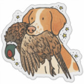 Brittany jacht sticker voor auto (Voorkant)
