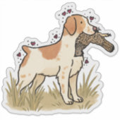 Brittany jacht sticker voor auto (Voorkant)