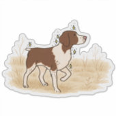 Brittany jacht sticker voor auto (Voorkant)