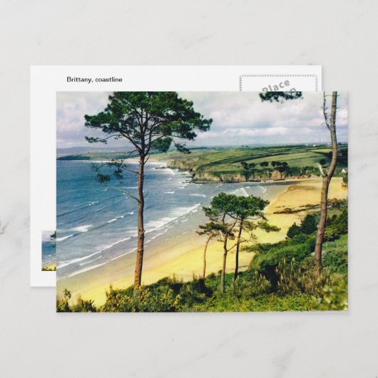Brittany, kustlijn briefkaart (Voorkant / Achterkant)