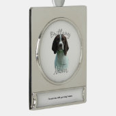 Brittany Ma 2 Verzilverd Banner Ornament (Rechts)