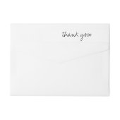 Brittany Modern Elegant Bedankt voor het huwelijk (Achterkant)