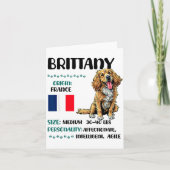 Brittany Origin Funny Brittany Dog Lover  Kaart (Voorkant)