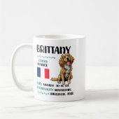 Brittany Origin Funny Brittany Dog Lover  Koffiemok (Links)