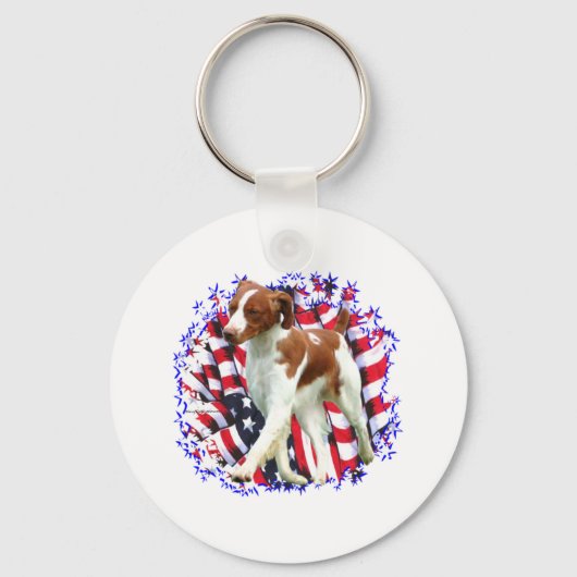 Brittany Patriot Sleutelhanger (Voorkant)
