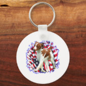 Brittany Patriot Sleutelhanger (Voorkant)