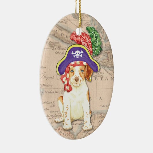 Brittany Pirate Keramisch Ornament (Rechts)