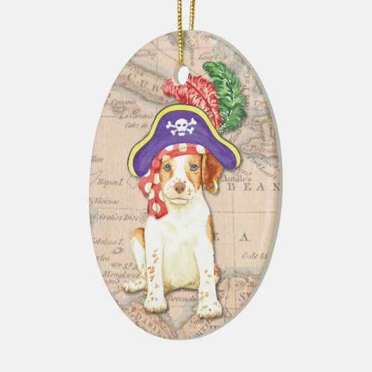 Brittany Pirate Keramisch Ornament (Links)