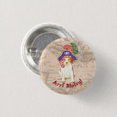 Brittany Pirate Ronde Button 3,2 Cm (Voorkant /achterkant)
