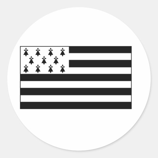 Brittany Ronde Sticker (Voorkant)