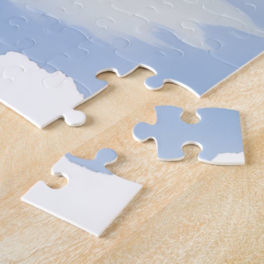 Brittany Rustic Cabin Christmas Winter Art Legpuzzel (Zijkant)