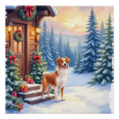 Brittany Rustic Cabin Christmas Winter Art Perfect Poster (Voorkant)