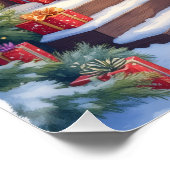 Brittany Rustic Cabin Christmas Winter Art Perfect Poster (Hoek)