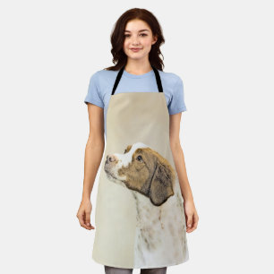 Brittany Schilderij - Lieve Originele Honden Kunst Schort