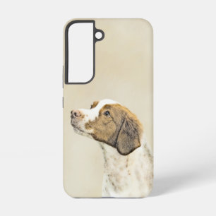 Brittany Schilderij - Mooie Originele Hond Kunst Samsung Galaxy Hoesje