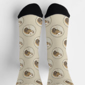 Brittany Schilderij Sinaasappel Roan Spaniel Schat Sokken (Top)