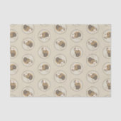 Brittany Schilderij Sinaasappel Roan Spaniel Schat Tissuepapier (Voorkant)