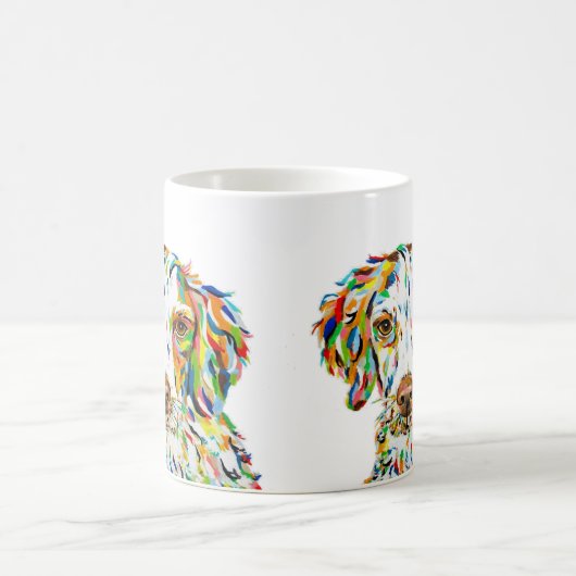 Brittany Spaniel 11 oz. KoffieMok (Center)