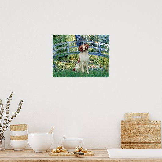 Brittany Spaniel 3 - Lily Pond Bridge Poster (Keuken)