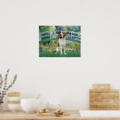 Brittany Spaniel 3 - Lily Pond Brug Poster (Keuken)