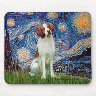 Brittany Spaniel 3 - Sterrennacht Muismat