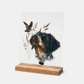 Brittany Spaniel Acryl Bord (Hoek)