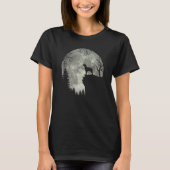 Brittany Spaniel And Moon Halloween 1 T-shirt (Voorkant)