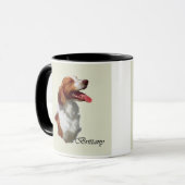Brittany Spaniel Art Gifts Mok (Voorkant links)