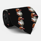 Brittany Spaniel Art Gifts Stropdas (Opgerold)