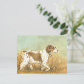 "Brittany Spaniel" Art Reproduction Briefkaart (Staand voorkant)