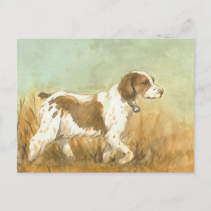 "Brittany Spaniel" Art Reproduction Briefkaart