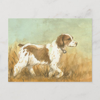 "Brittany Spaniel" Art Reproduction Briefkaart