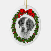 Brittany Spaniel Art van Glenda S. Harlan Keramisch Ornament (Rechts)