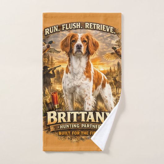 Brittany Spaniel Bad Handdoek (Handdoek)