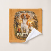 Brittany Spaniel Bad Handdoek (Wasdoekje)