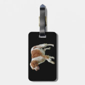 Brittany Spaniel Bagagelabel (Achterkant verticaal)
