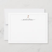 Brittany Spaniel Border Personalized Notitiekaartje (Voorkant)