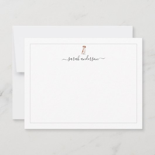 Brittany Spaniel Border Persoonlijk Notitiekaartje (Voorkant)