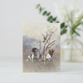 Brittany Spaniel Briefkaart (Staand voorkant)