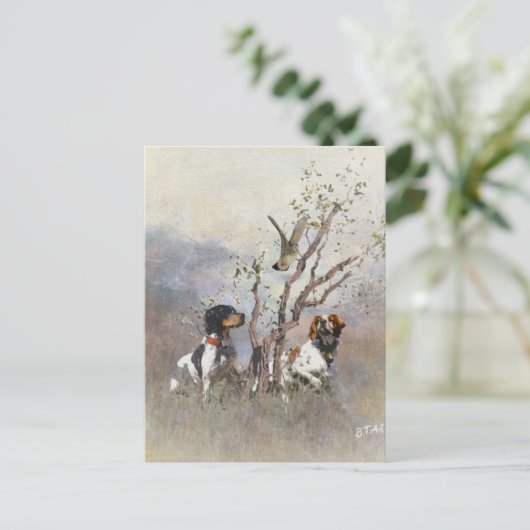 Brittany Spaniel Briefkaart (Staand voorkant)