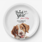 Brittany Spaniel Bruiloft Dank u Papieren Bordje (Voorkant)
