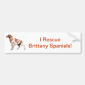Brittany Spaniel Bumpersticker (Voorkant)