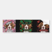 Brittany Spaniel Bumpersticker (Voorkant)