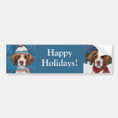 Brittany Spaniel Bumpersticker (Voorkant)