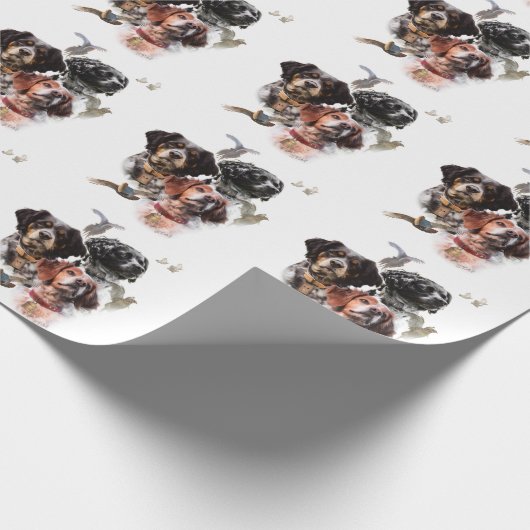 Brittany Spaniel Cadeaupapier (Hoek)