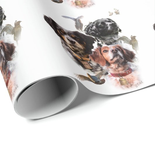 Brittany Spaniel Cadeaupapier (Rol Hoek)